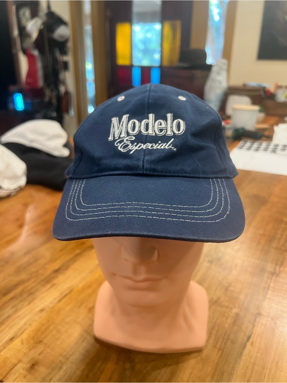 Modelo Especial Navy Embroidered Baseball Cap